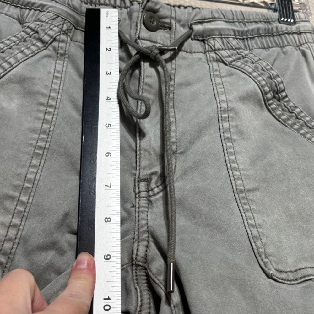 American Eagle Women's Size 6 Gray Green Stretch Utility Jogger Pants Drawstring - Picture 5 of 10